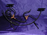 wrought iron handicraft iron candle holder by art export bali indonesia