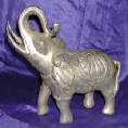 Silver Plated Bronze Elephant 