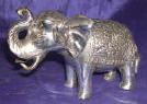 Silver Plated Bronze Elephant