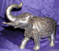 Silver Plated Bronze Elephant