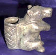 Silver Plated Bronze Bear