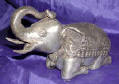 Silver Plated Bronze Elephant