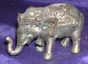 Silver Plated Bronze Elephant 