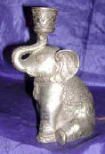 Silver Plated Bronze Elephant