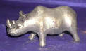 Silver Plated Bronze Rhinoceros