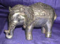 Silver Plated Bronze Elephant 