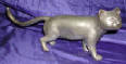 Silver Plated Bronze Cat