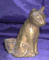 Silver Plated Bronze Cat