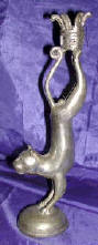 Silver Plated Bronze Cat