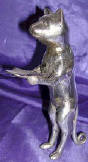 Silver Plated Bronze Cat