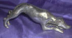 Silver Plated Bronze Dog