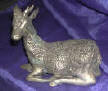 Silver Plated Bronze Deer