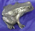 Silver Plated Bronze Frog