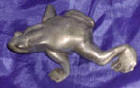 Silver Plated Bronze Frog