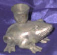 Silver Plated Bronze Frog