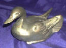 Silver Plated Bronze Duck