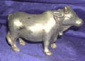 Silver Plated Bronze Bull