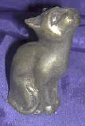 Silver Plated Bronze Cat
