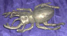 Silver Plated Bronze Beetle