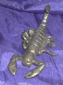 Silver Plated Bronze Scorpion