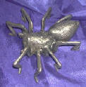 Silver Plated Bronze Spider