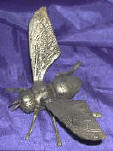 Silver Plated Bronze Bee