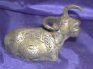 Silver Plated Bronze Goat