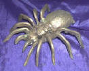 Silver Plated Bronze Spider