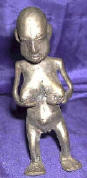 Silver Plated Bronze Human Form Primitive