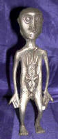 Silver Plated Bronze Human Form Primitive