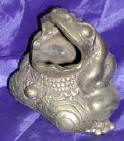 Silver Plated Bronze Frog