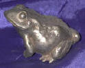 Silver Plated Bronze Frog