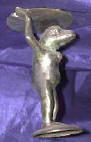 Silver Plated Bronze Frog