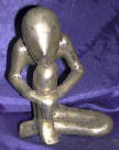 Silver Plated Bronze Human Form 