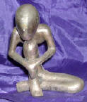 Silver Plated Bronze Human Form