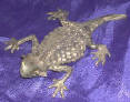 Silver Plated Bronze Lizard