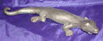 Silver Plated Bronze Gecko