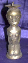 Silver Plated Bronze Human Form Primitive