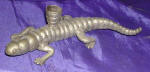 Silver Plated Bronze Gecko