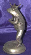 Silver Plated Bronze Frog