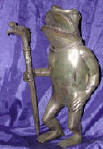 Silver Plated Bronze Frog