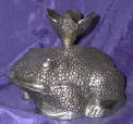 Silver Plated Bronze Frog