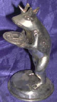 Silver Plated Bronze Frog