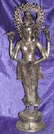 Silver Plated Bronze Shiva / Siwa