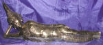 Silver Plated Bronze Reclining Buddha