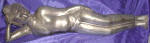 Silver Plated Bronze Reclining Buddha