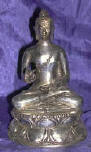 Silver Plated Bronze Buddha