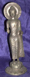 Silver Plated Bronze Buddha