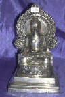 Silver Plated Bronze Buddha