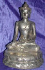 Silver Plated Bronze Buddha 